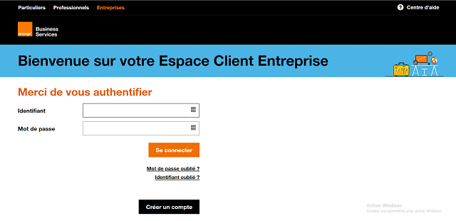 se connecter espace client webmail orange business