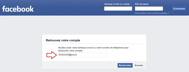 connexion facebook