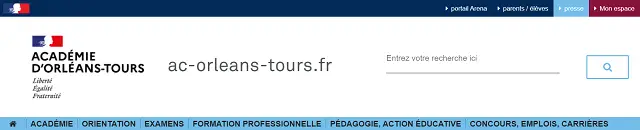 académie orleans tours webmail